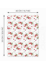 Laser Cut Oven Cover with Watercolor Coquinas and Leaf Patterns