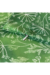 Cushion Cover Green Ombre Background Leaf Pattern Digital Print