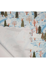 Laser Cut Oven Cover with Icy Forest Winter Landscape Pattern