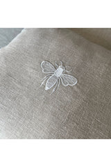 Embroidered Filament Basic Cotton Linen Cushion Cover
