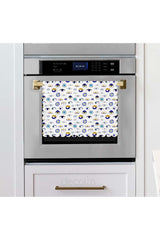 Laser Cut Oven Cover with Abstract Eyes Pattern