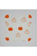 Minimalist Pumpkin Pattern Laser Cut Cocktail Napkin