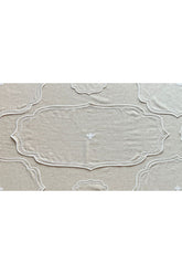 Dowry Set Embroidered Filament Basic Cotton Linen Runner & 6 Pieces Napkin & Tablecloth