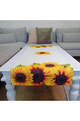 Sunflower Patterned Digital Printed Runner