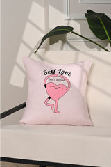 Self Love Yoga Heart Illustration Cushion Cover – 43x43cm
