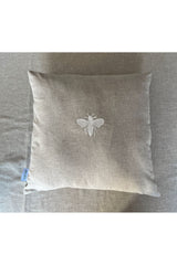 Embroidered Filament Basic Cotton Linen Cushion Cover