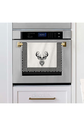 Decorative Line Edge Deer Pattern Design Laser Cut Oven Cover