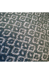 Jacquard Diamond Pattern Velvet Cushion Cover Dark Mint Color