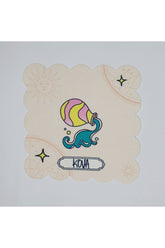 Kova Burcu Tasarım Dijital Baskılı Lazer Kesim Kokteyl Peçetesi