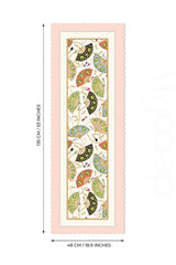 Orient Charm – Laser Cut Runner with Fan and Pearl Border