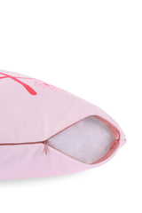 Happy Wins TikTakToe Smiley Patterned Cushion Cover – 43x43cm