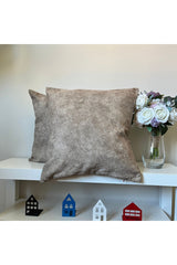 Grey Melange Velvet Cushion Cover Scandinavian Style