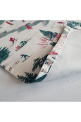 Watercolor Christmas Snow Landscape Patterned Digitally Printed Oven Cover