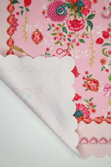 Love Bloom Heart-Colored Floral Pink Laser Cut Oven Cover