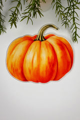 Balkabağı Form Sonbahar Temalı Kumaş Peçete Nakış Kenar 1 Adet