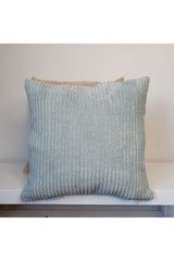 Luxury Stripe Corduroy Cushion Cover Mint Color