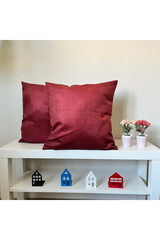 Velvet Cushion Cover with Linen Look and Digital Print