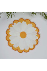 Tatlı Papatya Desenli Pinterest Stili Nakış Kenar Kokteyl Peçetesi 1 Adet