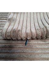 Luxury Stripe Corduroy Cushion Cover Olive Brown