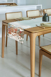 Gingerbread Village Zencefil Diyarı Lazer Kesim Runner - 48x135cm