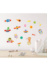 Space Themed Decorative Sticker Set of 20 Pieces