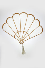 Yelpaze Şeklinde Nakışlı Kumaş Büyük Kokteyl Peçetesi 1 Adet