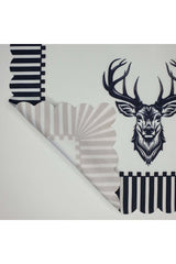 Decorative Line Edge Deer Pattern Design Laser Cut Oven Cover