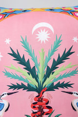 Forest Story Starry Night and Snake Patterned Cushion - 43x43cm