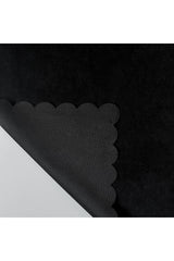 Laser Cut Black Woven Fabric Runner - 120x38cm