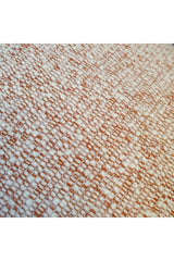 Luxury Wool Woven Fabric Cushion Cover Ecru Orange