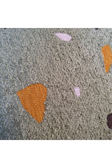 Terrazzo Patterned Luxury Boucle Cushion Cover Green