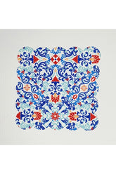 Dekoratif Çini Desenli Lazer Kesim Yıkanabilir Kokteyl Peçetesi