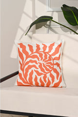 Solar Spiral Orange Abstract Patterned Cushion Cover – 43x43cm