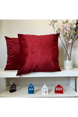 Pastel Gray Thai Feather Velvet Cushion Cover