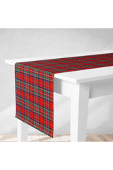 Red Plaid Digital Printed Runner