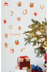 Christmas Themed Cookie Style Wall Sticker Set