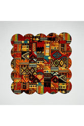 Etnik Kilim Desenli Dijital Baskılı Kokteyl Peçetesi Yıkanabilir Lazer Kesimli