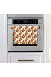 Watercolor Gingerman Patterned Laser Cut Oven Cover