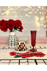 Runner Modern Rose Touch Patterned Digital Panel Printed Runner