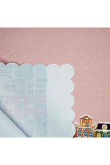 Laser Cut Oven Cover with Pink Sky New Year Concept Design