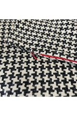 Yarn Dyed Houndstooth Jacquard Woven Cushion Cover