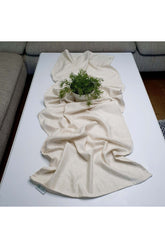 Natural Woven Fabric Linen Effect Runner