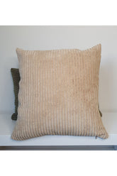Luxury Stripe Corduroy Cushion Cover Milky Coffee