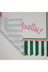 Decorative Edge Ciao Bella Slogan Design Laser Cut Oven Cover