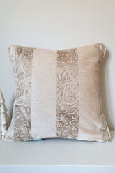 Emerald Striped Classic Chenille Corduroy Cushion Cover 43x43cm