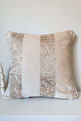 Emerald Striped Classic Chenille Corduroy Cushion Cover 43x43cm