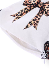 Leopar Kurdele Tasarımlı Kadife Kırlent Kılıfı - 43x43cm