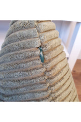 Luxury Stripe Corduroy Cushion Cover Olive Brown