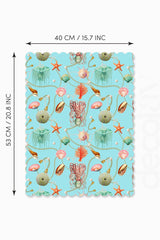 and Coral – Laser Cut Oven Cover with Sea Creatures Pattern