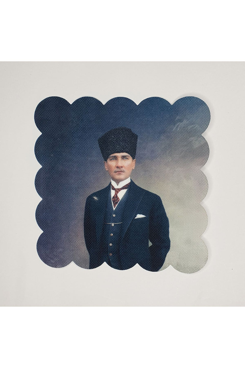 Mareşal Atatürk Portre Desenli Lazer Kesim Kokteyl Peçetesi - Decofav | Kırlent, Sofra Tekstili, Kumaş